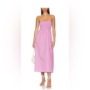 Faithfull the Brand Marieka Midi Dress Aida Stripe